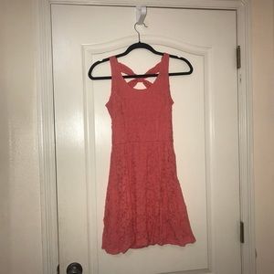 Coral Lace Dress